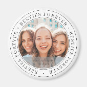 Eenvoudige, moderne BFF-foto voor iedereen Magneet (Voorkant)