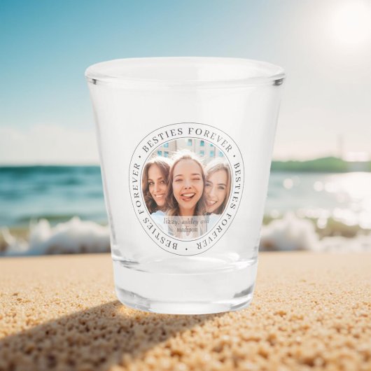 Eenvoudige, moderne BFF-foto voor iedereen Shot Glas