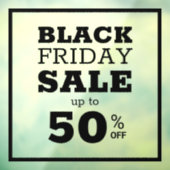 Eenvoudige moderne Black Friday-uitverkoop Raamsticker (Vel 3)