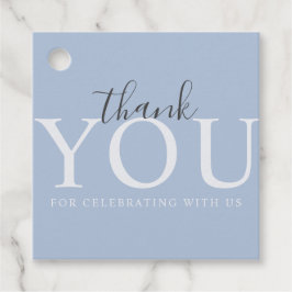 Eenvoudige, moderne, blauwe Baby shower Labels