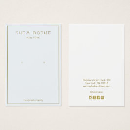 Eenvoudige, moderne, blauwe, draagbare Kaart