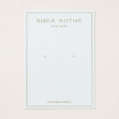 Eenvoudige, moderne, blauwe, draagbare Kaart (Voorkant)