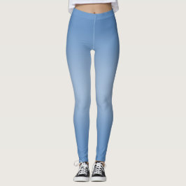 Eenvoudige moderne blauwe marine gradiënt leggings