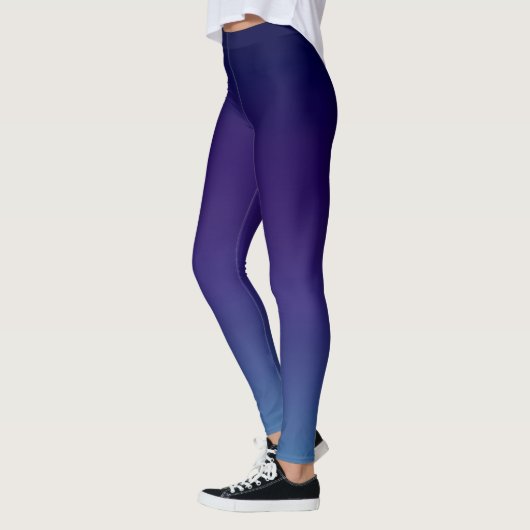 Eenvoudige moderne blauwe marine gradiënt leggings (Links)