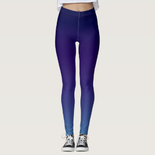 Eenvoudige moderne blauwe marine gradiënt leggings
