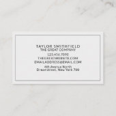 Eenvoudige, moderne, blauwe oceaan visitekaartje (Achterkant)