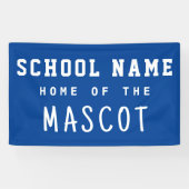 Eenvoudige Moderne Blauwe School Naam Huis van de  Spandoek (Horizontaal)