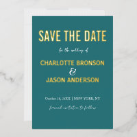 Eenvoudige, moderne Blauwgroen Jade bespaart de da