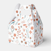 Eenvoudige moderne bloemen bedankdoosjes (Achterkant)