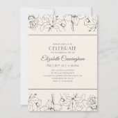 Eenvoudige, moderne, bloementale viering van het l kaart (Voorkant)