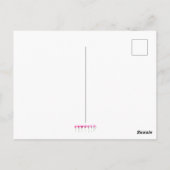 Eenvoudige moderne bloemige blanco bedankkaart briefkaart (Achterkant)