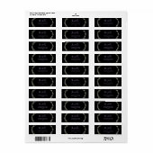 Eenvoudige Moderne Bloemige Boho Bruiloft Etiket (Full Sheet)