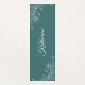 Eenvoudige moderne bloemrijke script naam jade gro yogamat (Voorkant)