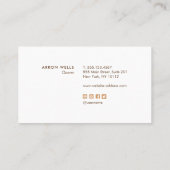 Eenvoudige, moderne Blush Pink Beauty Professional Aanbevelingskaartje (Achterkant)