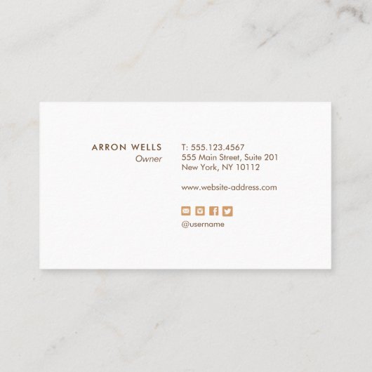 Eenvoudige, moderne Blush Pink Beauty Professional Aanbevelingskaartje (Achterkant)