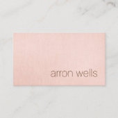Eenvoudige, moderne Blush Pink Beauty Professional Aanbevelingskaartje (Voorkant)
