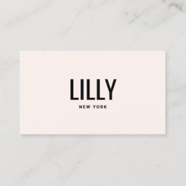 Eenvoudige moderne Blush Pink Beauty Salon Visitekaartje