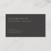 Eenvoudige moderne boekhoudkundige belastingfinanc visitekaartje (Voorkant)