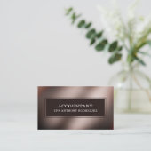 Eenvoudige moderne boekhoudkundige professional visitekaartje (Staand voorkant)