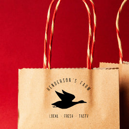 Eenvoudige, moderne Boerderij Eierverpakking Rubberstempel