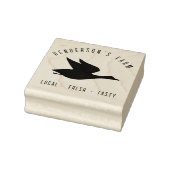 Eenvoudige, moderne Boerderij Eierverpakking Rubberstempel (Stempel)