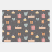 Eenvoudige moderne Boho minimalistische kerst Inpakpapier Vel (Voorkant 2)