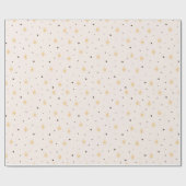 Eenvoudige moderne Boho minimalistische ster kerst Cadeaupapier (Vlak)