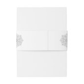 Eenvoudige moderne Boho Monogram Mandala bruiloft Uitnodigingen Wikkel (Achterkant Voorbeeld)