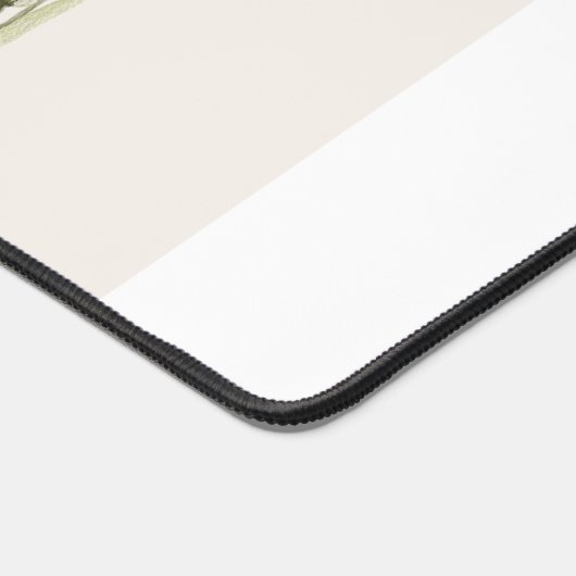 Eenvoudige Moderne Boho Wildbloemen op Wit Bureaumat (Hoek)