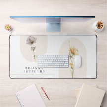 Eenvoudige Moderne Boho Wildbloemen op Wit