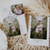 Eenvoudige moderne boog cirkel foto opslaan van de kaart