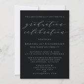 EENVOUDIGE MODERNE BOOG SCRIPT EINDRITATION KAART (Achterkant)