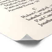 Eenvoudige, moderne boog Terracotta (alfabet) Poster (Hoek)