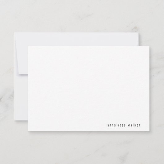 Eenvoudige moderne botanische douane dank u bedankkaart (Achterkant)