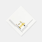 Eenvoudige moderne bouwthemapartij servet (Hoek)