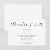 Eenvoudige moderne bruids douche uitnodigingen (Voorkant / Achterkant)