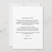 Eenvoudige moderne bruiloft 3 foto's collage (Achterkant)