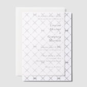 Eenvoudige Moderne Bruiloft Vellum Uitnodigingen (Offset (Uitnodiging))