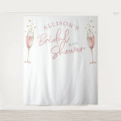 Eenvoudige moderne brunch en bruisende bruidsachte wandkleed (Voorkant)