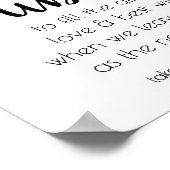 Eenvoudige moderne bubbels | Black Script Party-ge Poster (Hoek)