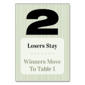 Eenvoudige moderne Bunco-tafel twee kaartenset Kaart (Achterkant)