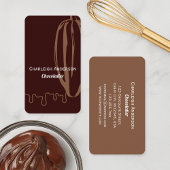 Eenvoudige Moderne Cacao Pod Chocolade Shop Chocol Visitekaartje