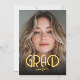 Eenvoudige Moderne Calligrafie Foto Afstuderen Kaart