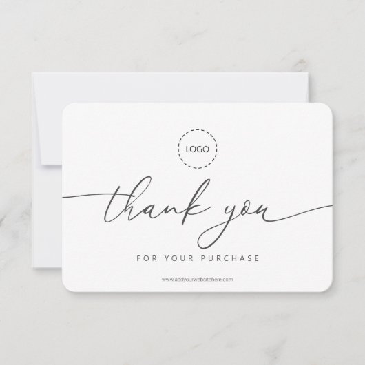 Eenvoudige, moderne campagne voor het koppelen van bedankkaart (Voorkant)