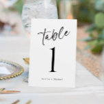 Eenvoudige, moderne Casual weduwentabelnummers Kaart<br><div class="desc">De eenvoudige, Moderne Aantallen van de Lijst van de Weddenschap: Gebruik deze moderne handschrijvende lijstaantallen bij uw bruiloft of gebeurtenis. Dit ontwerp kenmerkt het woord "Lijst"in een leuk, rommelig handschrift manuscript. Het is zwart, maar je kunt de kleur veranderen in alles wat je maar wilt! Klik op "meer aanpassen" en...</div>