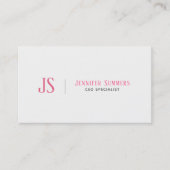 Eenvoudige moderne CEO Specialist Sjabloon Visitekaartje (Voorkant)