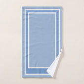 Eenvoudige moderne Cerulean Blue Bath Towel set Bad Handdoek (Handdoek)
