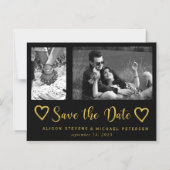 Eenvoudige moderne chic script bruiloft foto bewaa magnetische uitnodiging (Voorkant)