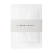 Eenvoudige moderne chique bruiloft aangepaste Sjab Uitnodigingen Wikkel (Voorkant Voorbeeld)