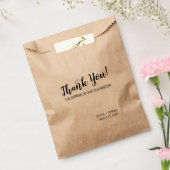 Eenvoudige moderne chique dank u script bruiloft t bedankzakje (Gezegeld)